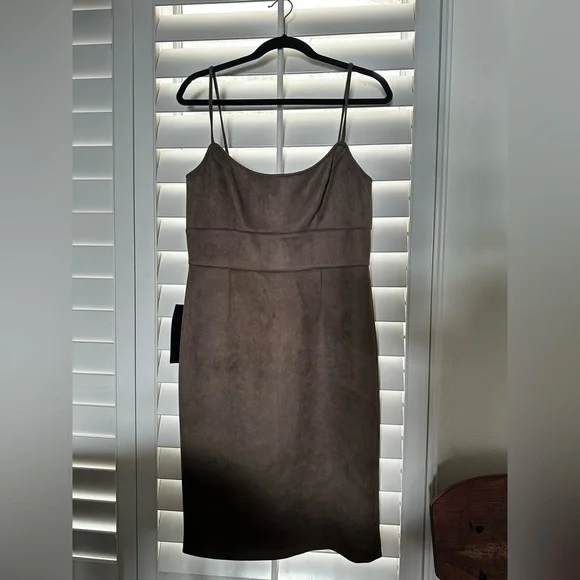 bcbg brown suede dress BCBGMaxAzria | Dresses | Hp Nwt Bcbg Maxazria Darra Faux Suede Aline Dress In Toffee Size